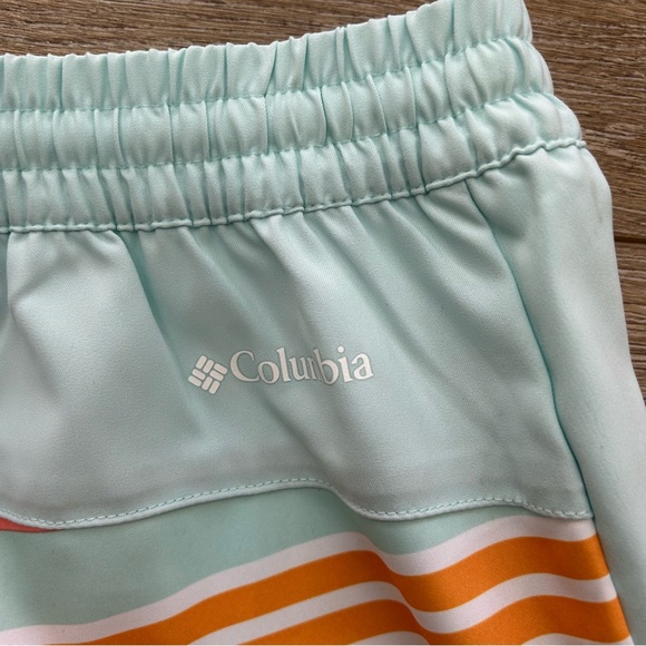 Columbia Omni Shade Swim Trunks Shorts Youth Large Striped Omni Wicking NEW - Picture 8 of 11